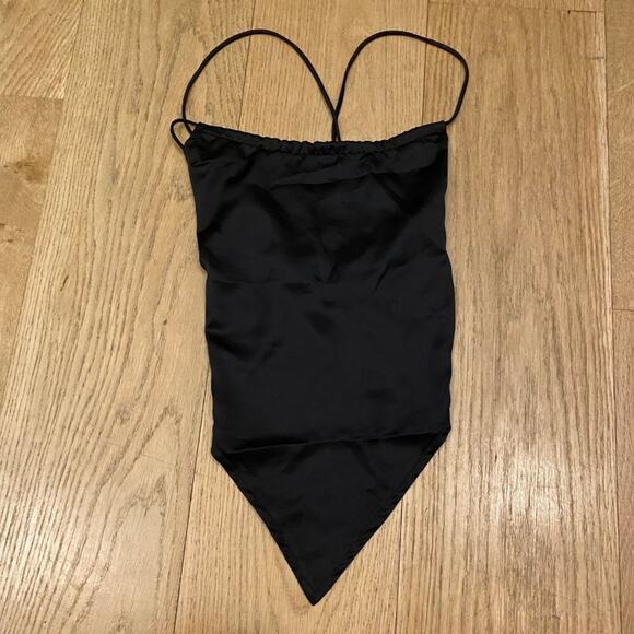 White Fox Boutique Dance Til Dawn Crop Top in Black - Picture 3 of 8